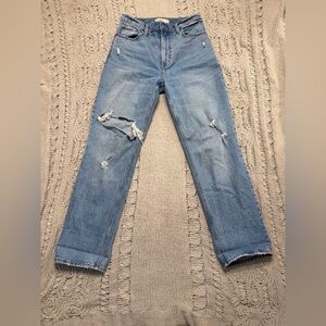 Abercrombie & Fitch Blue Straight Leg Jeans